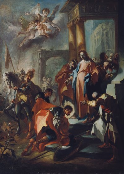 İsa ve Capernaum'un Centurion'u by Franz Anton Maulbertsch