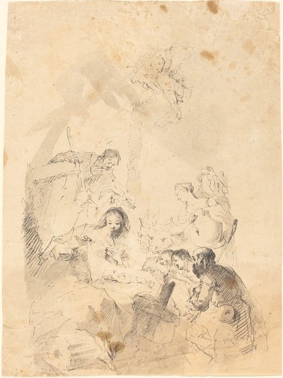 Çobanların hayranlığı by Franz Anton Maulbertsch