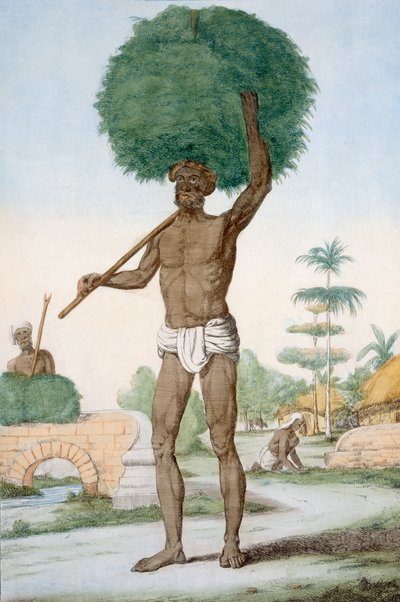 Otları kesen Hindu hizmetçi, 