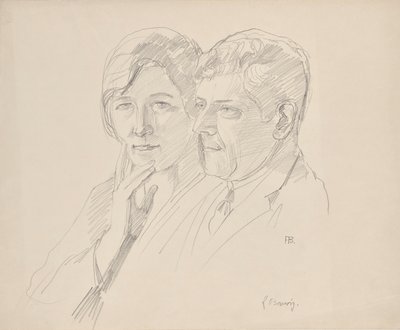Grete Wagner-Barwig ve Dr. Joseph Wagner by Franz Barwig d. Ä.