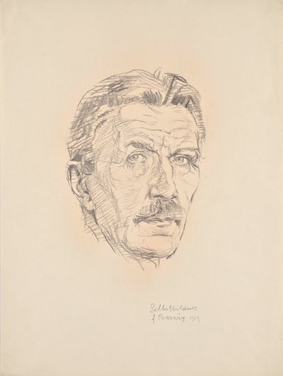 kendi kendine portre by Franz Barwig d. Ä.