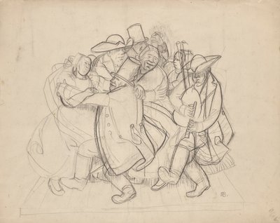 dans eden köylüler by Franz Barwig d. Ä.