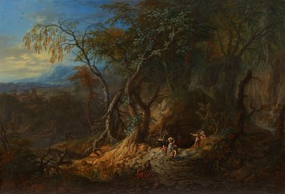 Solda açık manzaralı orman manzarası by Franz Christoph Janneck