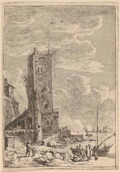 Livorno'daki liman by Franz Edmund Weirotter