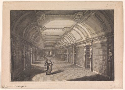Paris'teki Sainte-Geneviève Manastırı Kütüphanesi by Franz Ertinger