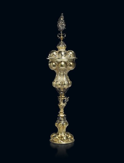 Parsel yaldızlı kap ve kapak, 1609-29 by Franz Fischer