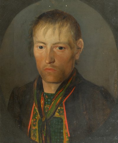 Bir Köylü Portresi by Franz Gasser