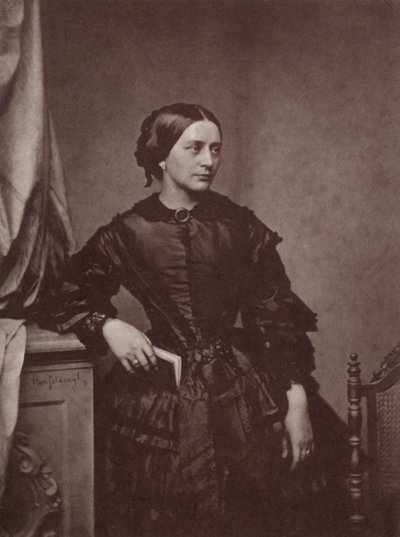 Clara Schumann, Alman piyanist ve besteci, 19. yüzyıl by Franz Hanfstaengl