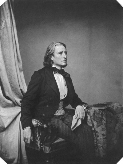 Franz Liszt, Macar besteci ve piyanist, c1860 by Franz Hanfstaengl