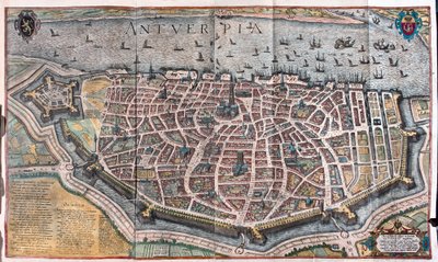 Anvers, Belçika (gravür by Franz Hogenberg