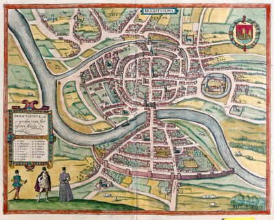 Bristol - Büyük Britanya (gravür by Franz Hogenberg