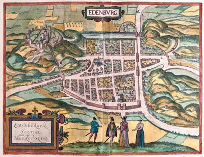 Edinburgh, İskoçya (gravür by Franz Hogenberg