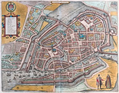 Hamburg, Almanya (gravür by Franz Hogenberg