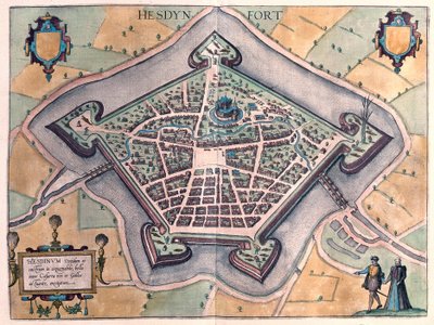 Hesdin, Fransa (gravür by Franz Hogenberg