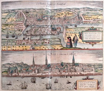 Kaliningrad, Rusya - Riga, Letonya (gravür by Franz Hogenberg