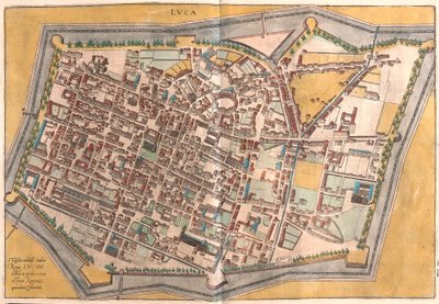 Lucca, İtalya (gravür by Franz Hogenberg