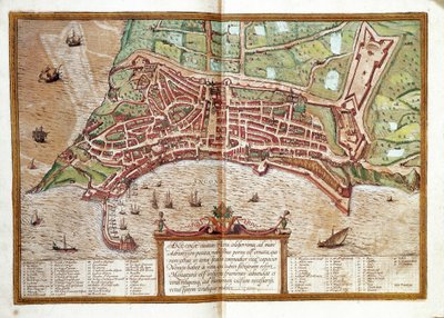 Ancona Haritası (gravür by Franz Hogenberg