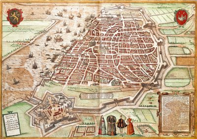 Anvers haritası (gravür by Franz Hogenberg