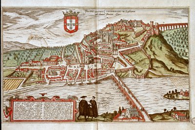 Coimbra Haritası (gravür by Franz Hogenberg