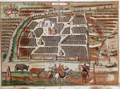 Moskova Haritası (gravür by Franz Hogenberg