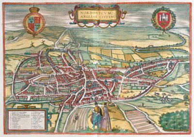 Norwich - Büyük Britanya (gravür by Franz Hogenberg