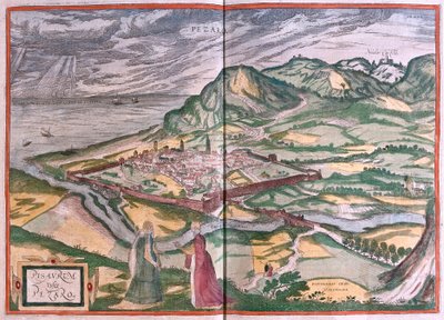 Pesaro, İtalya) (gravür by Franz Hogenberg