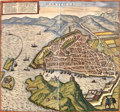 Marsilya Planı, Fance (gravür by Franz Hogenberg
