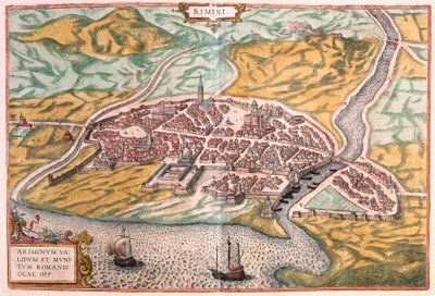 Rimini, İtalya (gravür by Franz Hogenberg