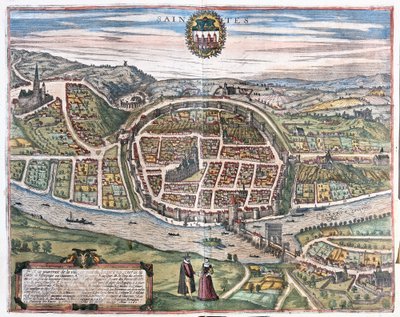 Saintes, Fransa by Franz Hogenberg