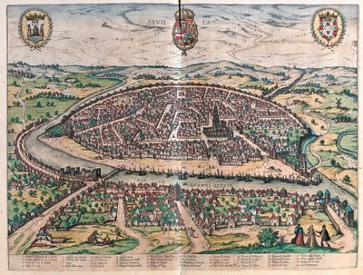 Sevilla, İspanya (gravür by Franz Hogenberg