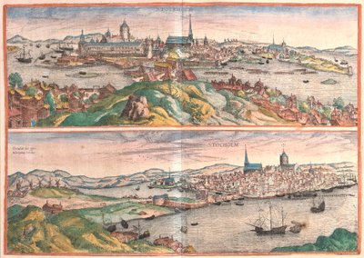Stockholm, İsveç (gravür by Franz Hogenberg
