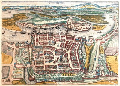 Szczecin, Polonya (gravür by Franz Hogenberg