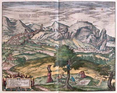 Terracina, İtalya (gravür by Franz Hogenberg
