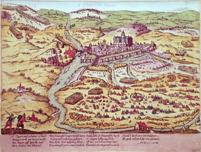 St. Quentin Kuşatması, 27 Temmuz 1557 by Franz Hogenberg