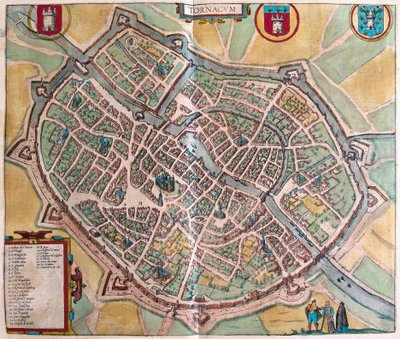 Tournai, Belçika (gravür by Franz Hogenberg
