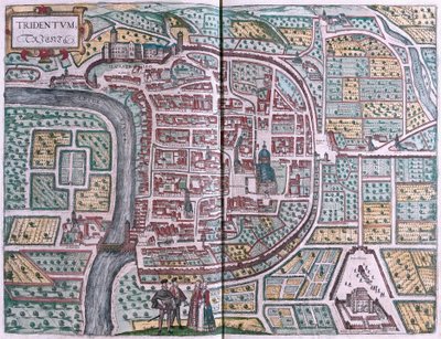 Trento, İtalya (gravür by Franz Hogenberg