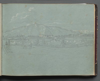 Roma ve Çevresi Manzaralı Albüm, Peyzaj Çalışmaları, sayfa 10a: Roma Manzarası. by Franz Johann Heinrich Nadorp