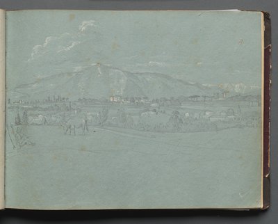 Roma ve Çevresi Manzaralı Albüm, Peyzaj Çalışmaları, sayfa 10a: Roma Manzarası by Franz Johann Heinrich Nadorp