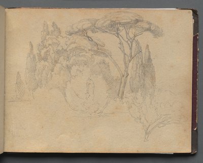 Roma ve Çevresi Manzaralı Albüm, Peyzaj Çalışmaları, sayfa 29a: Peyzaj Çalışması. by Franz Johann Heinrich Nadorp