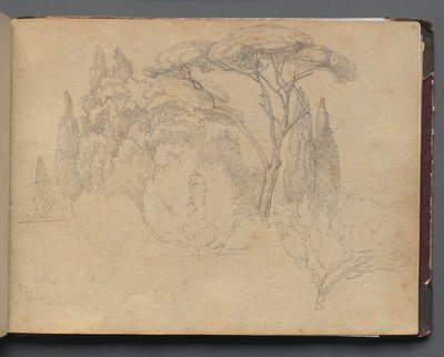 Roma ve Çevresi Manzaralı Albüm, Peyzaj Çalışmaları, sayfa 29a: Peyzaj Çalışması by Franz Johann Heinrich Nadorp