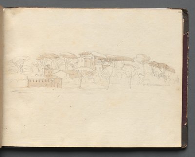 Roma ve Çevresi Manzaralı Albüm, Peyzaj Çalışmaları, sayfa 30a: Roma Panoramik Görünümü by Franz Johann Heinrich Nadorp