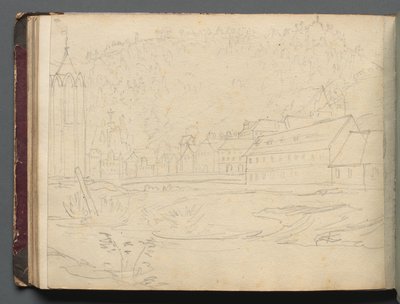 Roma ve Çevresi Manzaralı Albüm, Peyzaj Çalışmaları, sayfa 48b: Roma Manzarası. by Franz Johann Heinrich Nadorp