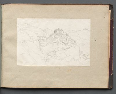 Roma ve Çevresi Manzaralı Albüm, Peyzaj Çalışmaları, sayfa 53a: "Vivaro" by Franz Johann Heinrich Nadorp