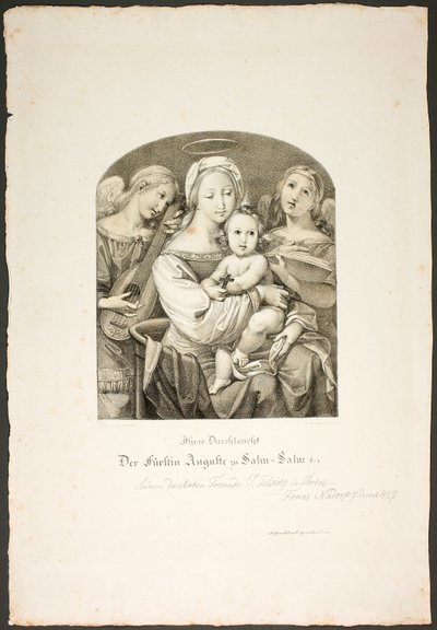 İsa Çocuklu Madonna by Franz Johann Heinrich Nadorp