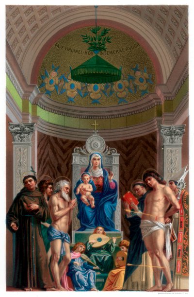 San Giobbe Sunağı, c1478 1870 by Franz Kellerhoven