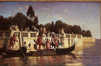 Zarif bir tekne partisi by Franz Leo Ruben