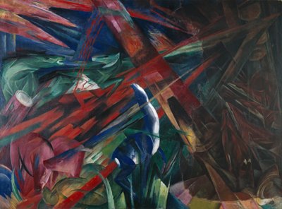 Hayvan Kaderleri, 1913 by Franz Marc