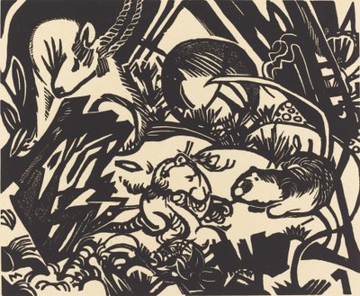 Hayvan Efsanesi Hayvan Efsanesi, 1912. by Franz Marc