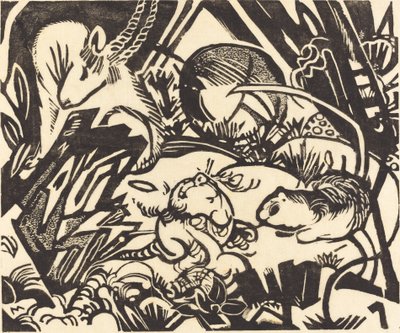 Hayvan Efsanesi Hayvan Efsanesi, 1912. by Franz Marc