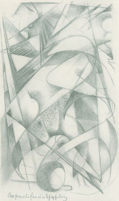 Bir yaratım için Arsenal by Franz Marc
